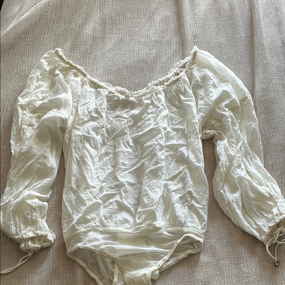 Free People Off-White Body Suit